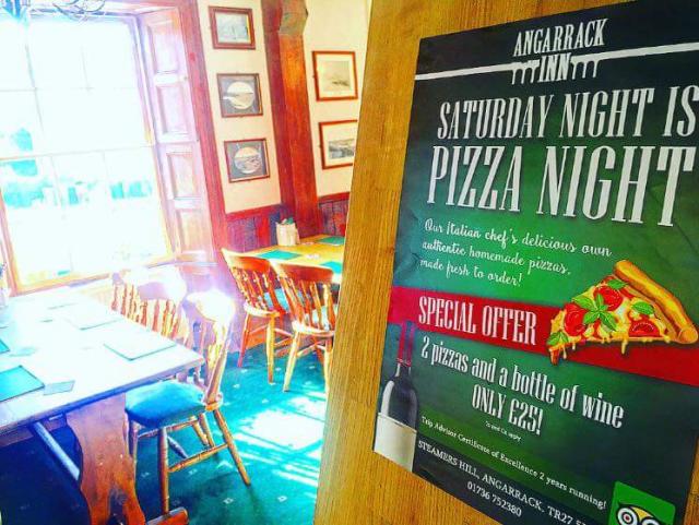 Don't forget tonight it's Pizza night as well as our main menu ! 2 pizza and a bottle of wine for only £25 Don't forget tonight it's Pizza night as well as our main menu ! 2 pizza and a bottle of wine for only £25